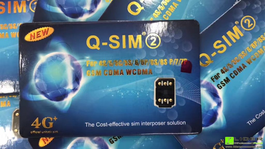 Q SIM 2 unlock for iPhone 4/4s/5/5c/5s/6/6p/6s/6s Plus/7/7 Plus GSM CDMA WCDMA
