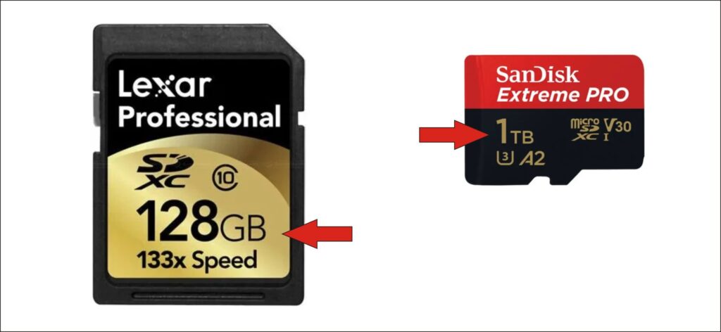 Memory Card Capacity
