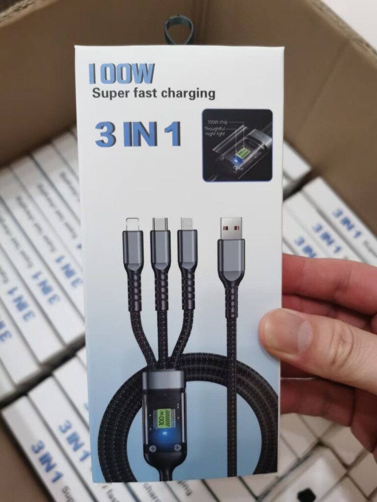 USB A to USB C + L + Micro cables wholesale