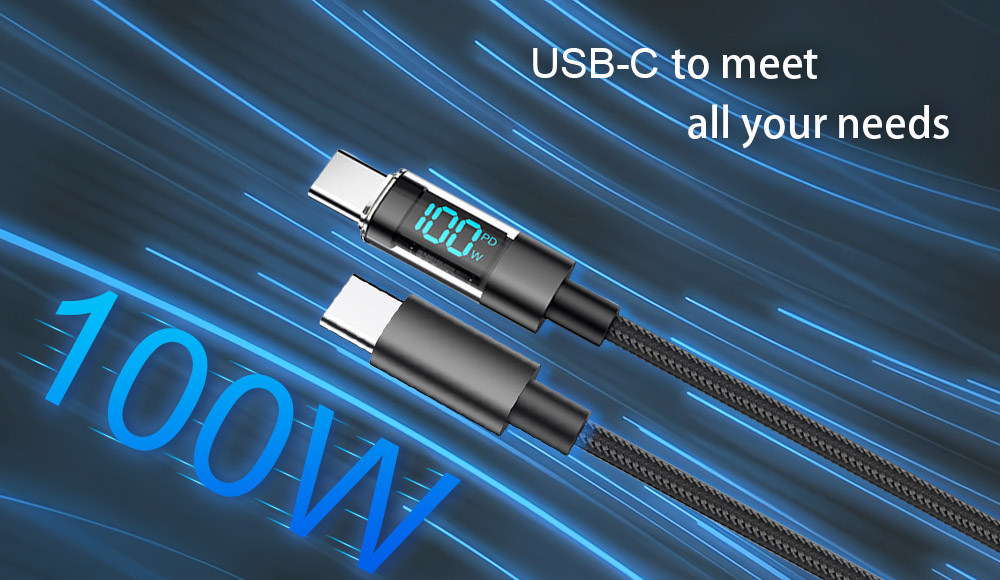 USB-C cables with LED